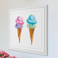 Marmont Hill 'Ice Cream' by Molly Rosner Framed Painting Print