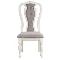 One Allium Way Kuruova Tufted Fabric Queen Anne Back Side Chair