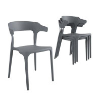 Novogratz Felix Indoor/Outdoor Stacking Patio Dining Side Chair