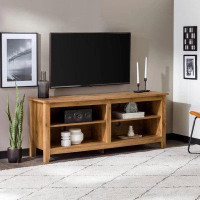My Lux Decor Classic TV Stand For Tvs Up To 65 Inches, 58 Inch, Barnwood Modern Living Room Furniture Cabinet 14:2000061