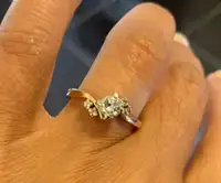 .5 Ct. Natural Diamond Engagement Ring in 14K Yellow Gold (Size 7) with  Best Quality of Diamonds ever