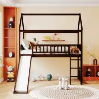 Harper Orchard Twin Loft Bed With Slide