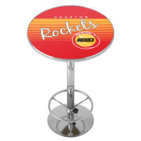 Trademark Global Houston Rockets Hardwood Classics Bar Table with Footrest