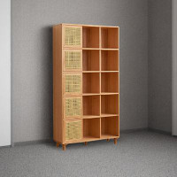 RARLON Solid wood bookshelf storage shelf floor-to-ceiling bookcase Simple display cabinet storage cabinet