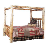 Loon Peak Lytle Solid Wood Low Profile Canopy Bed