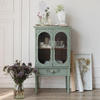 One Allium Way 24.21" Blue-green Standard Solid + Manufactured Wood Accent Cabinet