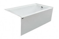 60x32 Skirted Acrylic Bathtub ( H 21.5 ) - White (available left or right hand drain) ( 60x30 & 54x30 Available )    ELS