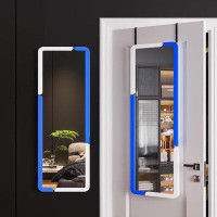 Ebern Designs Door Mirror Full Length, Over The Door Full Length Mirror With Hanging Brackets, 47"x14"wall Mounted Mirro