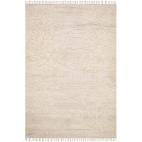 ED Ellen DeGeneres Crafted by Loloi Striped Hand-Woven Wool Natural/Ivory Area Rug