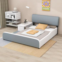 Latitude Run® Full Upholstered Platform Bed with Storage and Slats