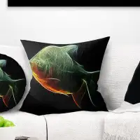 Made in Canada - East Urban Home Animal Fractal Pacu Fish Pillow