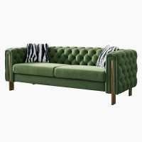 Everly Quinn Modern velvet sofa