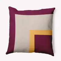 Latitude Run® Bold Blocks Polyester Decorative Pillow Square