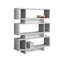 Hokku Designs 55" Grey Twelve Tier Floating Bookcase