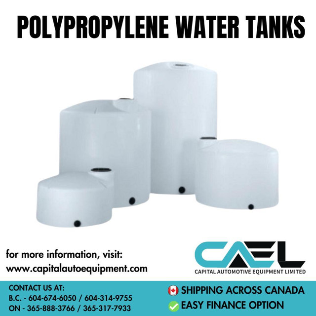 LOWEST PRICE: BRAND NEW POLYPROPYLENE WATER TANKS VARIOUS SIZES in Other Business & Industrial