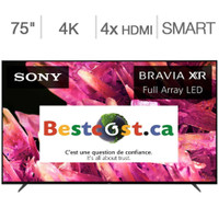 Télévision LED 75 POUCE XR75X90K 4K ULTRA UHD HDR 120hz Google Smart TV WI-FI  Sony BRAVIA XR - BESTCOST.CA