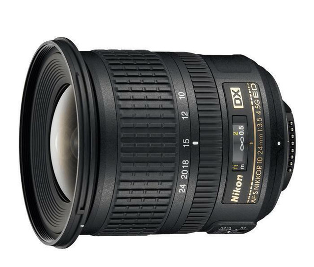 Nikon NIKKOR 10-24mm f/3.5-4.5G ED AF-S DX Zoom Lens - ( 2181 ) Brand new. Authorized Nikon Canada Dealer. in Cameras & Camcorders