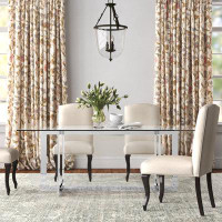 Everly Quinn Bevery 79" Trestle Dining Table