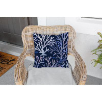 Rosecliff Heights CORAL NAVY Outdoor Pillow By Red Barrel Studio®