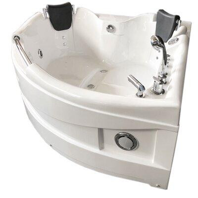 Simba USA Inc Whirlpool Corner Bathtub Hydrotherapy Ginevra 59.05" And Heater 2 Person Hot Tub in Hot Tubs & Pools