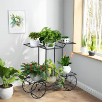 Alcott Hill 6-Tier Garden Cart Flower Rack Display Decor Pot Plant Holder