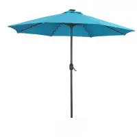 Arlmont & Co. Lunenburg 9' Lighted Market Umbrella