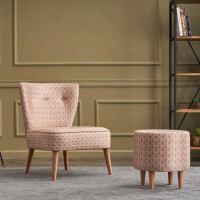 East Urban Home Laveta 25.59" W Tufted Polyester Side Chair
