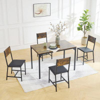 17 Stories Modern Dining Room Set for 5 Pieces Dining Table Set