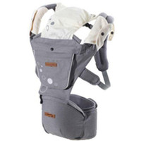Baby Carrier with Hip Seat for Newborns, Babies & Toddlers - Grey - Ship in Canada