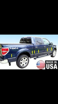 Stainless steel side body trim ford