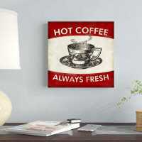Winston Porter «Hot Fresh Coffee», impression sur toile tendue