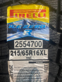 4 Brand New Pirelli Ice Zero FR 215/65R16XL Winter tires    *** WallToWallTires.com ***