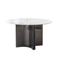 STAR BANNER Light luxury modern household round dining table.