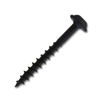 CSH #8 x 1-1/2 in. Black Square Round Washer Head Coarse Thread Self-Tapping