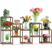 Arlmont & Co. Humeira Rectangular Etagere Plant Stand
