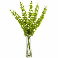 Ivy Bronx 19.5'' Actificial Flowering Plant in Decorative Vase