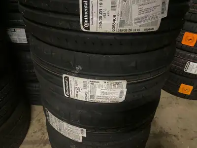 FOUR NEW 245 / 35 R19 CONTINENTAL CONTISPORT 3 TIRES -- SALE