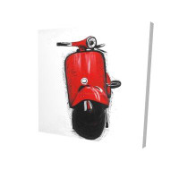Winston Porter 'Italian Scooter' Oil Painting Print on Wrapped Canvas