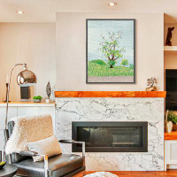 Winston Porter Luxury Aluminum Frame Printed Canvas, Plant Wall Art Living Room Bedroom Wall Decoration