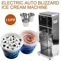 110V Electric Auto Ice Cream Machine Maker Shaker Blender Mixer Blizzard - BRAND NEW - FREE SHIPPING