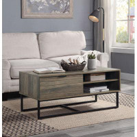 17 Stories Coffee Table With Storage Drawer And Open Compartment