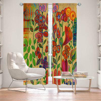 East Urban Home Lined Window Curtains 2-Panel Set For Window Size From East Urban Home By Kim Ellery - Golden Days