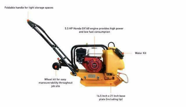 HOC HONDA PLATE COMPACTOR HONDA PLATE TAMPER 14 17 18 INCH + 3 YEAR WARRANTY + FREE SHIPPING in Power Tools - Image 2
