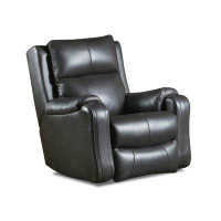Southern Motion Contour 37" Wide Genuine Leather Power Rocker Standard Recliner