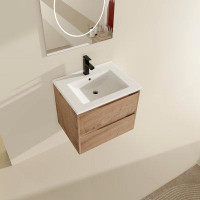 Ebern Designs Bathroom Vanity With Sink In 24 Inch, Floating Bathroom Vanity With Soft Close Drawer