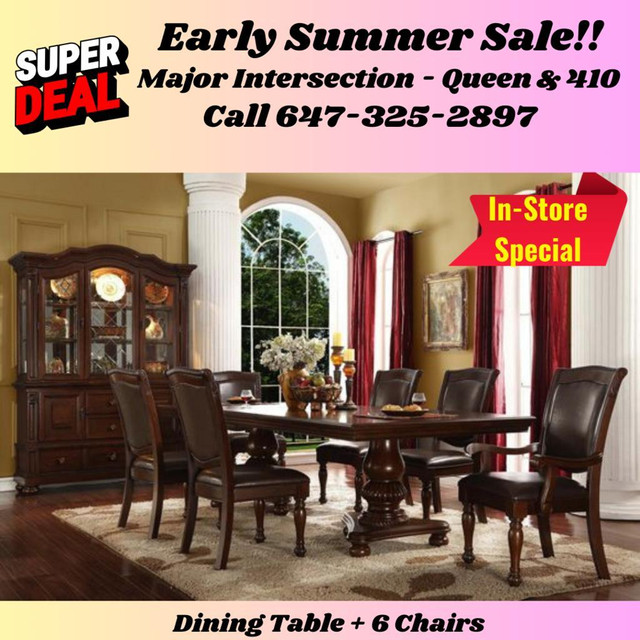 Early Summer Sale on Wooden Dining Sets!! in Dining Tables & Sets in Ontario - Image 2