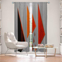 East Urban Home Lined Window Curtains 2-Panel Set For Window From East Urban Home By Jennifer Baird - Drift