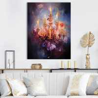 World Menagerie Chandelier Whirling Embrace I - Glam Canvas Print