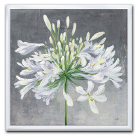 East Urban Home Flower Cleome Splash I - Picture Frame Print on Canvas