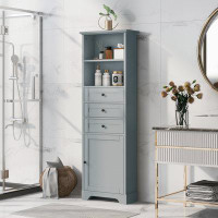 Latitude Run® Tall Storage Cabinet with 3 Drawers